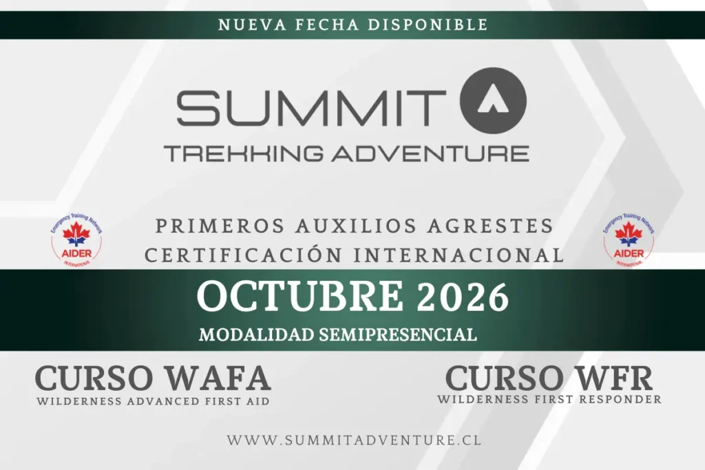 Cursos WFR y WAFA en Chile disponibles en octubre de 2026
